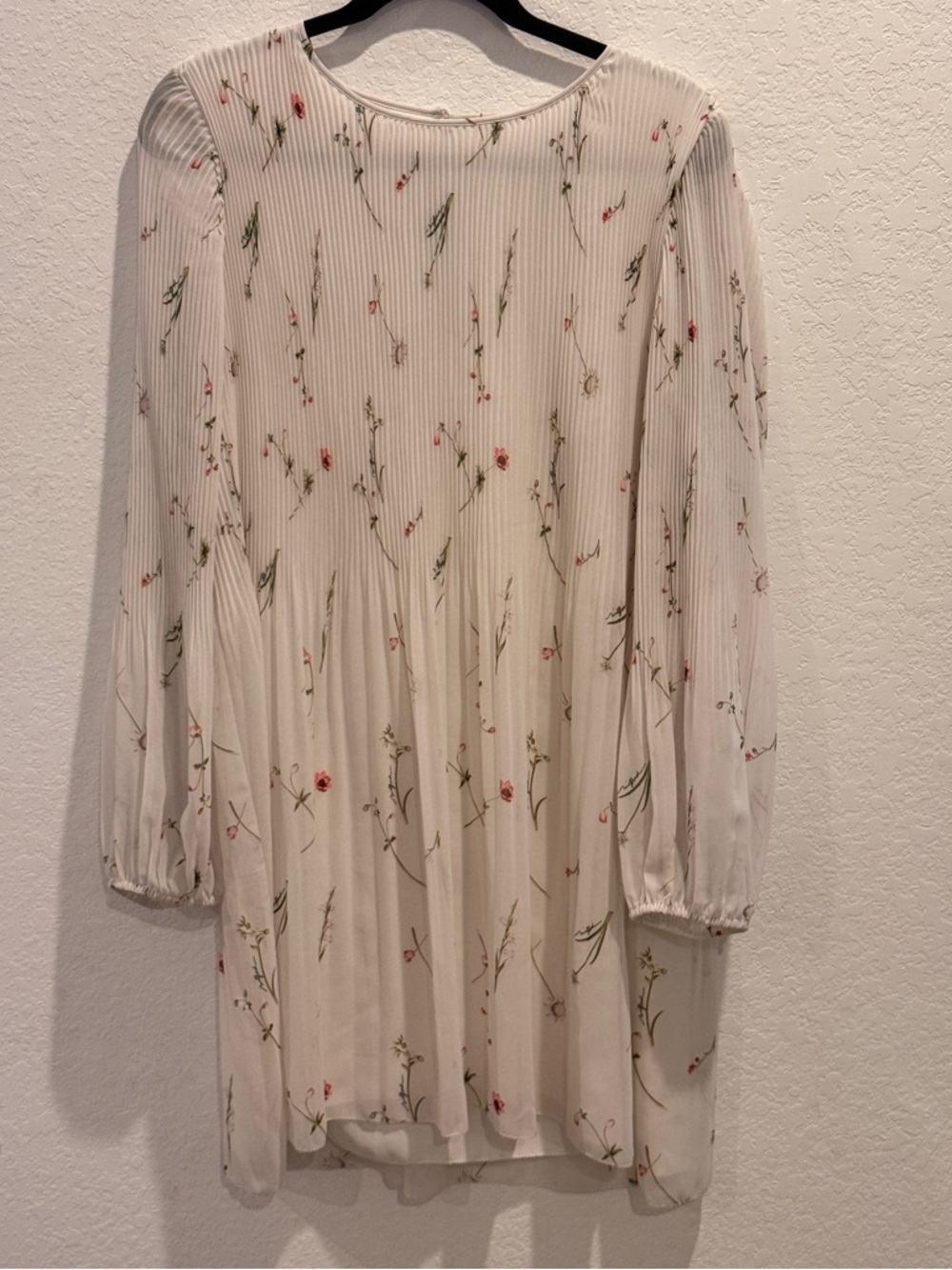 Wilfred Cream Dress with Pink and Green Floral Print